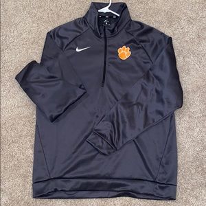 Clemson Tigers Nike Fleece Quarter-zip Pullover